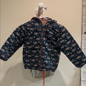Patagonia Kids' Dark Blue Whale Print Jacket